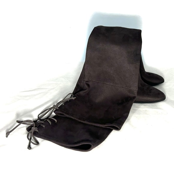 NWOB Size 8.5 Vince Camuto Tapley Brown Suede Over the Knee Thigh High Boots - Picture 5 of 14